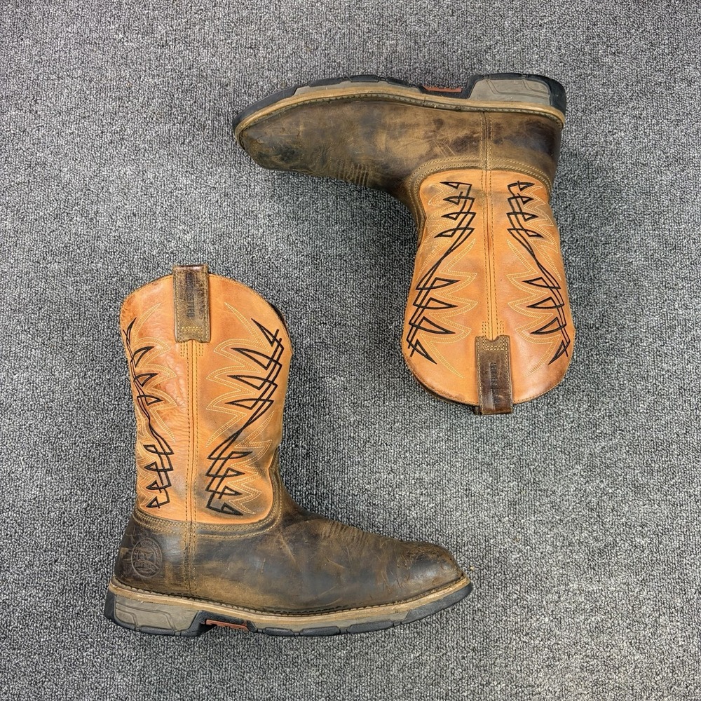 Irish Setter Marshall 83910 Mens 13 EE Steel Toe Leather Western Work Boots EH